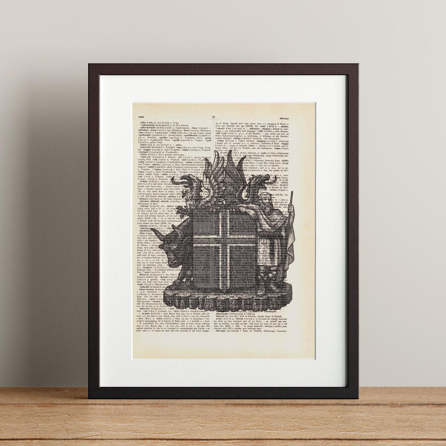 Skjaldarmerki - 21x28.3cm - 4.900 kr