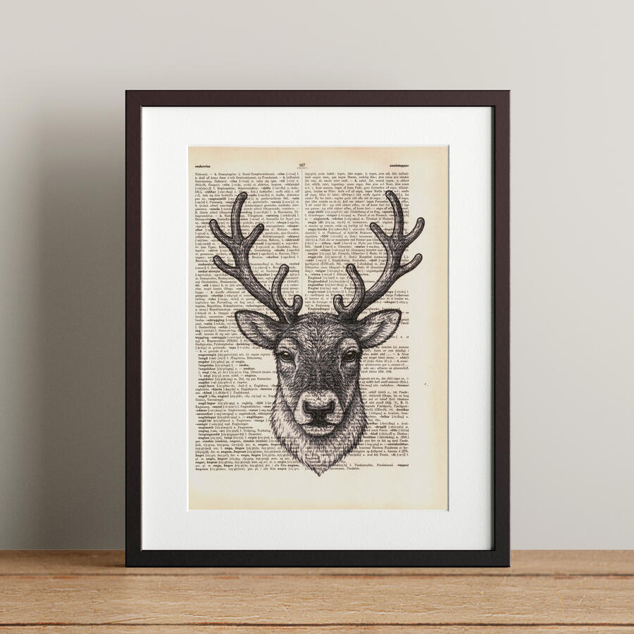 Hreindýr 21x28,3cm 5.900 kr